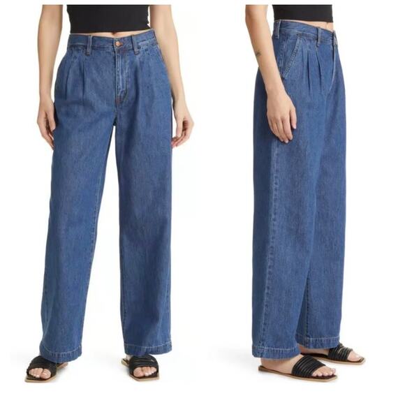 Madewell Trouser Blue Jeans Women’s 32T Tall - Picture 1 of 12